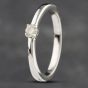 Second Hand 9ct White Gold Brilliant Cut Diamond Claw Set Solitaire Ring 41382328