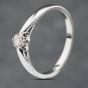Second Hand 18ct White Gold 0.10ct Brilliant Cut Diamond Solitaire Ring 41382563
