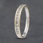 Second Hand 9ct Yellow Gold 0.15ct Princess Cut Diamond Channel Set Half Eternity Ring 41382769