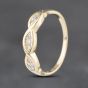 Second Hand 18ct Yellow Gold 0.15ct Brilliant Cut Diamond Half Eternity Ring 41382934