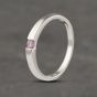 Second Hand 9ct White Gold Pink Topaz Solitaire Ring 41382992