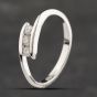 Second Hand 9ct White Gold Diamond Three Stone Ring 41383049