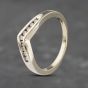 Second Hand 9ct White Gold 0.15ct Diamond Half Wishbone Ring 41383058