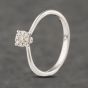 Second Hand 18ct White Gold 0.20ct Brilliant Cut Diamond Round Cluster Ring 41383060
