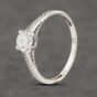 Second Hand Platinum 0.10ct Brilliant Cut Diamond Half Eternity Ring 41383061