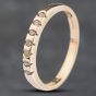 Second Hand 9ct Yellow Gold 0.14ct Brilliant Cut Diamond Tension Set Half Eternity Ring 41383099