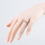 Second Hand 9ct White Gold 0.10ct Brilliant Cut Diamond Rubover Solitaire Ring 41383112