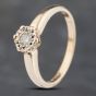 Second Hand 9ct Yellow Gold 0.10ct Brilliant Cut Diamond Solitaire Ring 41383115