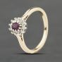 Second Hand 9ct Yellow Gold 0.10ct Brilliant Cut Diamond Solitaire Ring 41383115