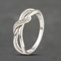 Second Hand 9ct White Gold 0.05ct Diamond Dress Ring 41383190