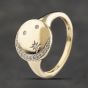 Second Hand 9ct Yellow Gold Diamond Moon And Stars Dress Ring 41383210