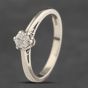 Second Hand 9ct White Gold 0.25ct Diamond Solitaire Ring 41383227