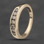 Second Hand 9ct Yellow Gold 0.33ct Diamond Half Eternity Ring 41383237