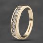 Second Hand 9ct Yellow Gold 0.20ct Diamond Half Eternity Ring 41383239