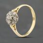 Second Hand 18ct Yellow Gold 0.20ct Diamond Cluster Ring 41383363