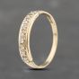Second Hand 9ct Yellow Gold 0.18ct Brilliant Cut Diamond Half Eternity Ring 41383579