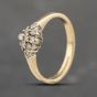 Second Hand 9ct Yellow Gold Brilliant Cut Diamond Cluster Ring 41383613