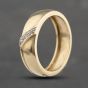 Second Hand 9ct Yellow Gold Diamond 5.9mm Wedding Ring 41383619