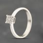 Second Hand 9ct White Gold 0.15ct Brilliant Cut Diamond Cluster Ring 41383666