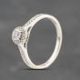 Second Hand 9ct White Gold 0.25ct Brilliant Cut Diamond Halo Ring 41383674