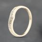 Second Hand 9ct Yellow Gold 0.03ct Diamond Half Wishbone Ring 41383683