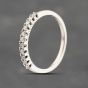 Second Hand 9ct White Gold 0.25ct Brilliant Cut Diamond Half Eternity Ring 41383686