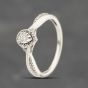 Second Hand 9ct White Gold 0.12ct Brilliant Cut Diamond Pear Shape Cluster Ring 41383690