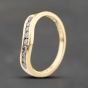 Second Hand 9ct Yellow Gold 0.25ct Brilliant Cut Diamond Half Wishbone Ring 41383769