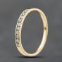 Second Hand 18ct Yellow Gold 0.15ct Diamond Half Eternity Ring 41383785