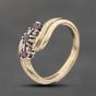 Second Hand 9ct Yellow Gold Ruby Seven Stone Ring 41383844