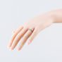Second Hand 9ct Yellow Gold Ruby & 0.03ct Diamond Half Eternity Ring 41383920