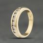 Second Hand 9ct Yellow Gold 0.33ct Brilliant Cut Diamond Half Eternity Ring 41383937