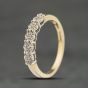 Second Hand 9ct Yellow Gold Diamond Half Eternity Ring 41383938