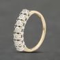 Second Hand 9ct Yellow Gold 0.14ct Brilliant Cut Diamond Half Eternity Ring 41383973