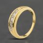Second Hand 18ct Yellow Gold 0.38ct Brilliant Cut Diamond Thirteen Stone Band Ring 41383979
