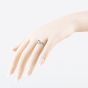 Second Hand 9ct White Gold 0.76ct Tanzanite & 0.06ct Diamond Pear Shaped Dress Ring 41384021