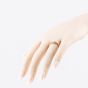 Second Hand 9ct Yellow Gold 0.25ct Diamond Two Row Wishbone Ring 41384027