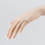 Second Hand 9ct Yellow Gold Sapphire & 0.04ct Diamond Wishbone Ring 41384060