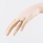 Second Hand 9ct Yellow Gold Brilliant Cut Diamond Open Work Entwined Leaf Design Band Ring 41384168