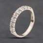 Second Hand 9ct White Gold 0.05ct Diamond Half Eternity Ring 41384247