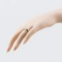Second Hand 9ct Yellow Gold Jade & Diamond Dress Ring 41384359