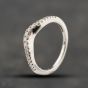 Second Hand 18ct White Gold 0.15ct Brilliant Cut Diamond Wishbone Ring 41384365