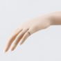 Second Hand 18ct White Gold 0.15ct Brilliant Cut Diamond Wishbone Ring 41384365
