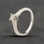 Second Hand Platinum 0.26ct Princess Cut Diamond Solitaire Ring 41384366