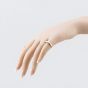 Second Hand 9ct Yellow Gold Diamond Five Stone Ring 41384378