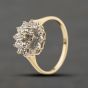 Second Hand 9ct Yellow Gold 0.10ct Diamond Cluster Ring 41384422