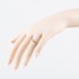Second Hand 9ct Yellow Gold 0.10ct Brilliant Cut Diamond Twist Solitaire Ring 41384471