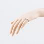 Second Hand 9ct White Gold Baguette Cut Diamond Crossover Ring 41384475
