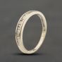 Second Hand 9ct White Gold 0.25ct Diamond Half Eternity Ring 41384480