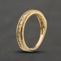 Second Hand 9ct Yellow Gold 0.25ct Diamond Half Eternity Ring 41384481